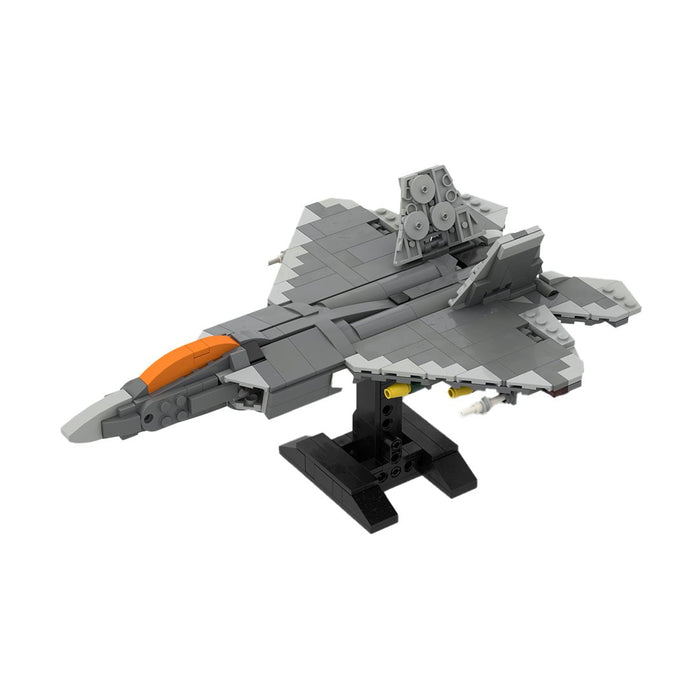 MOC - 170089 F - 22 Raptor | Stealth Fighter - 1:70 Scale - LesDiy -