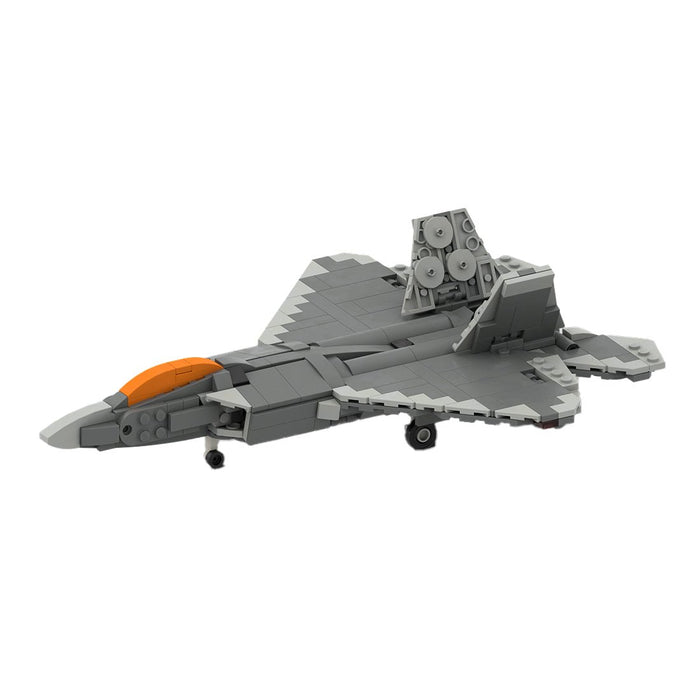MOC - 170089 F - 22 Raptor | Stealth Fighter - 1:70 Scale - LesDiy -