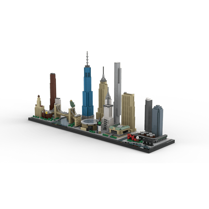 MOC - 171090 New York City Skyline Building Blocks - LesDiy - Building Blocks -