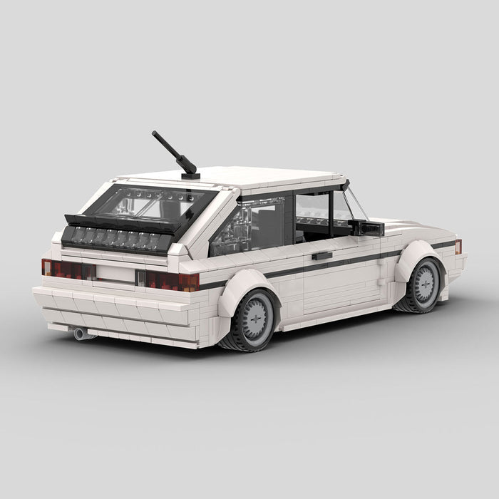 MOC-172054 VW Scirocco GL/GTX White Building Blocks-LesDiy-MOC-