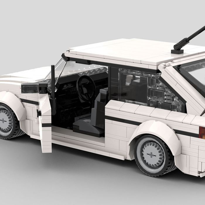 MOC-172054 VW Scirocco GL/GTX White Building Blocks-LesDiy-MOC-