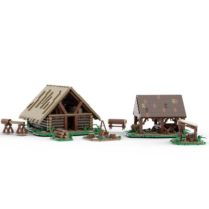 MOC - 172314 Medieval Logging Camp - LesDiy -