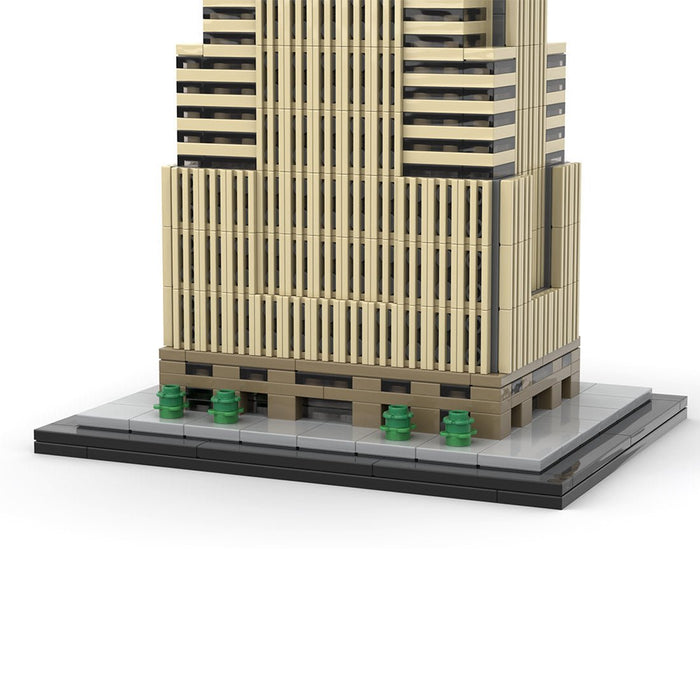 MOC - 172359 1/800 Scale Key Tower Cleveland Skyscraper Building Blocks - LesDiy - Building Blocks -