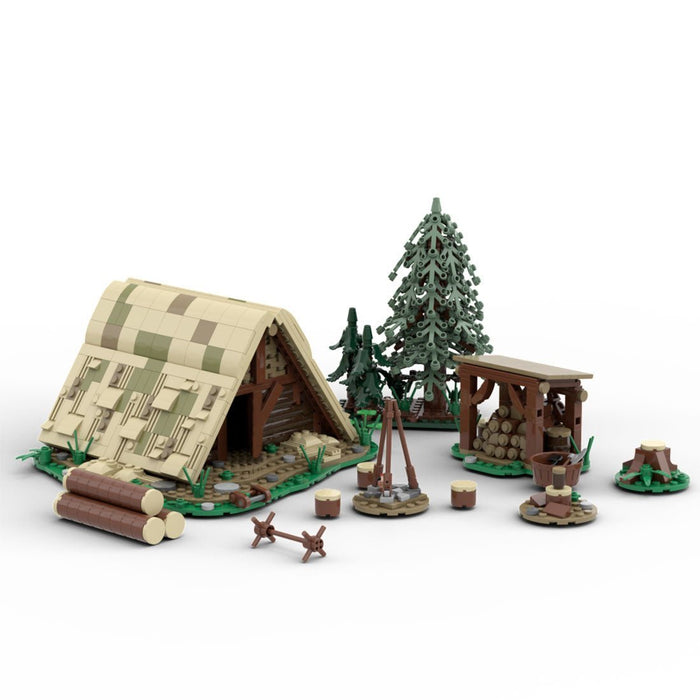MOC - 173176 Medieval Woodcutter Lodge - LesDiy -