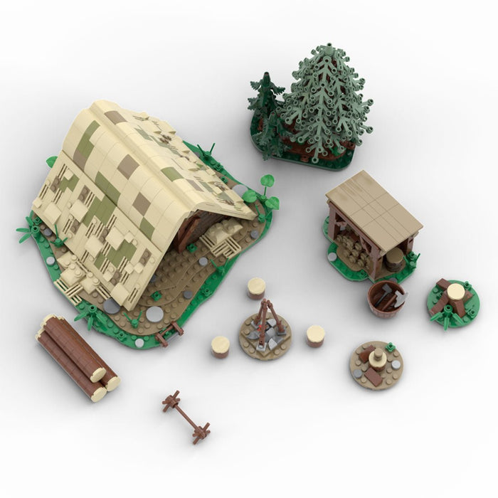 MOC - 173176 Medieval Woodcutter Lodge - LesDiy -