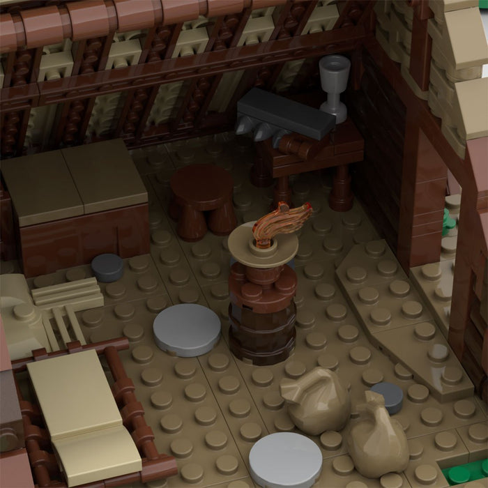 MOC - 173176 Medieval Woodcutter Lodge - LesDiy -