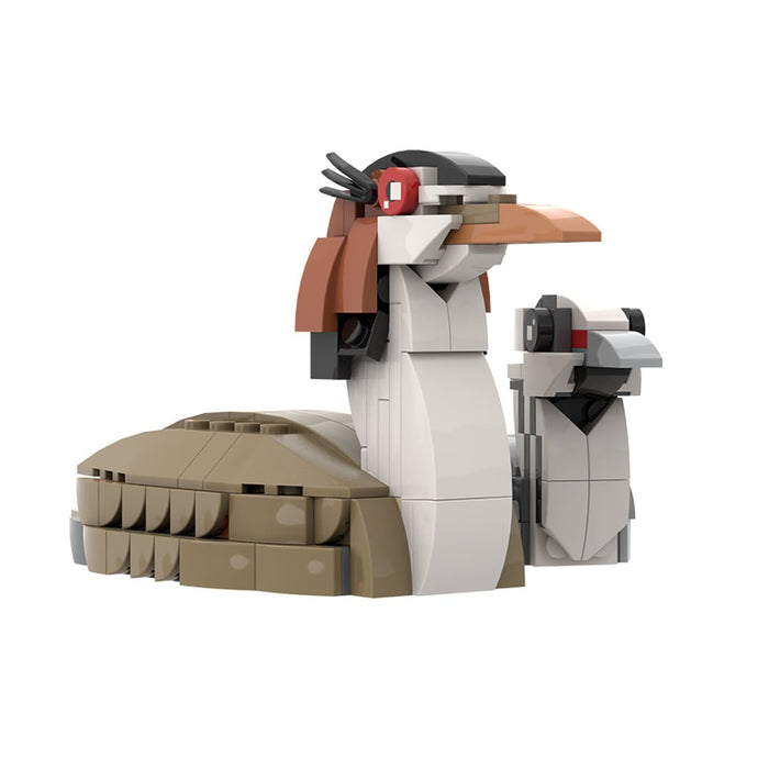 MOC - 175055 Great crested grebe and chick Building Blocks - LesDiy - Building Blocks -