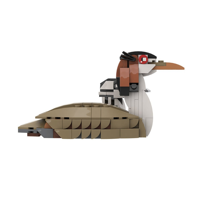 MOC - 175055 Great crested grebe and chick Building Blocks - LesDiy - Building Blocks -