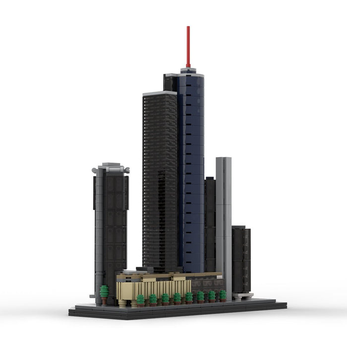 MOC - 176840 Garden Tower, Main Tower and Eurotheum, Frankfurt, Germany - LesDiy -