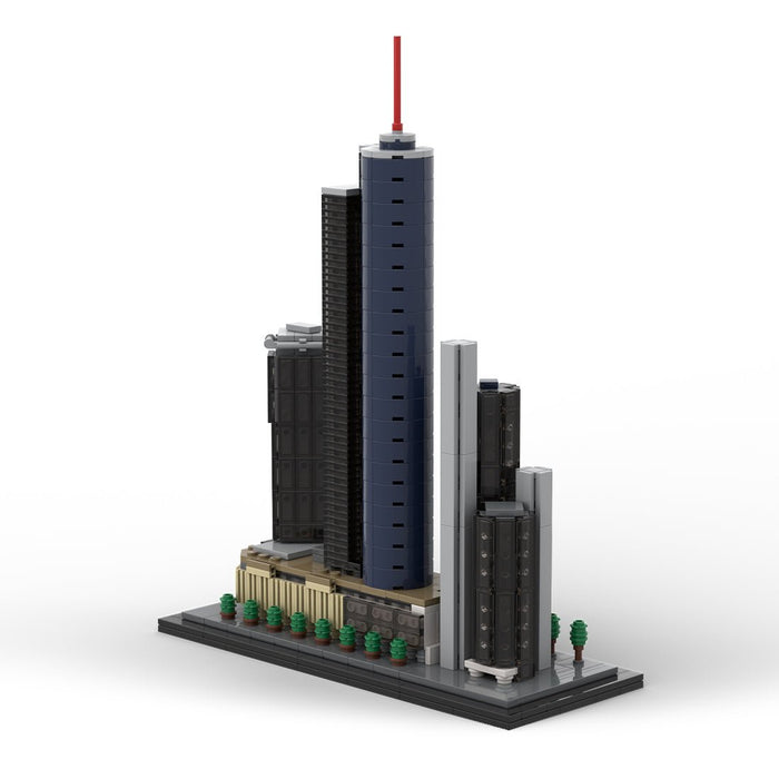 MOC - 176840 Garden Tower, Main Tower and Eurotheum, Frankfurt, Germany - LesDiy -