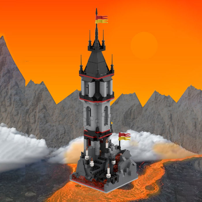 MOC - 176957 Fright Knights Volcanic Outpost - LesDiy -