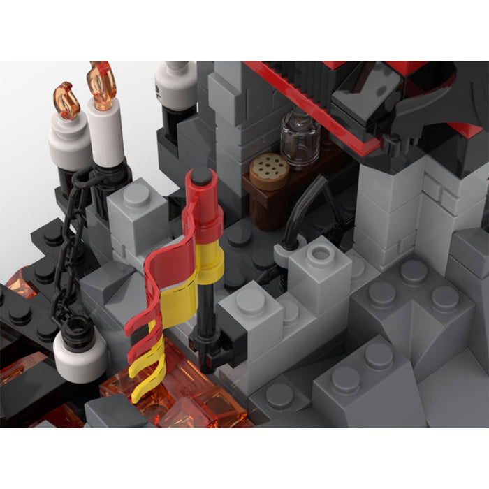 MOC - 176957 Fright Knights Volcanic Outpost - LesDiy -