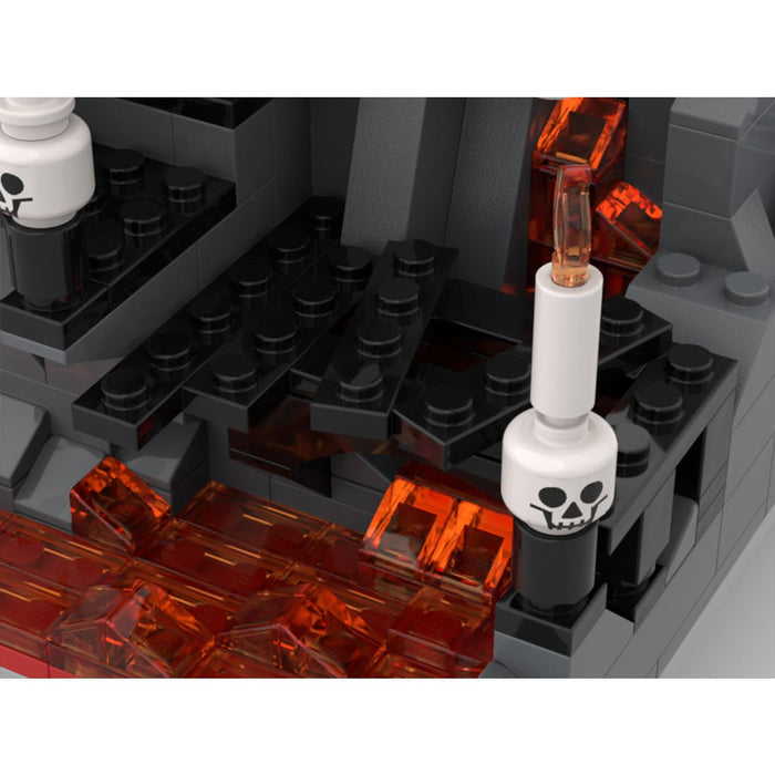 MOC - 176957 Fright Knights Volcanic Outpost - LesDiy -
