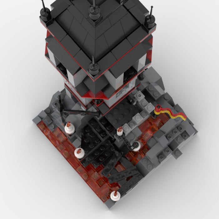 MOC - 176957 Fright Knights Volcanic Outpost - LesDiy -