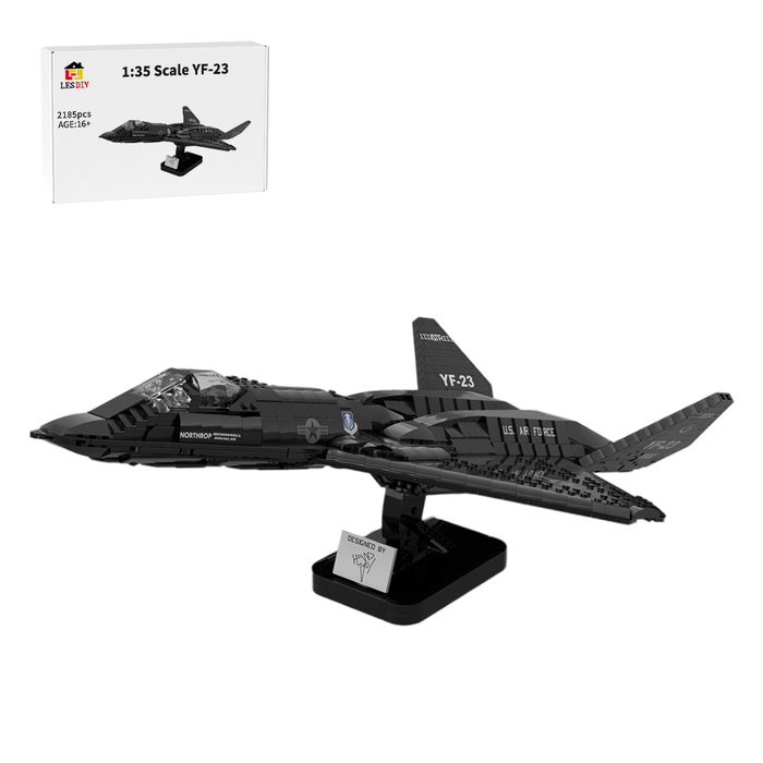 MOC - 177282 1:35 Scale YF - 23 Grey Ghost & Black Widow II Building Blocks - LesDiy - Building Blocks - Black