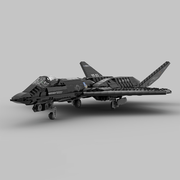MOC - 177282 1:35 Scale YF - 23 Grey Ghost & Black Widow II Building Blocks - LesDiy - Building Blocks - Black