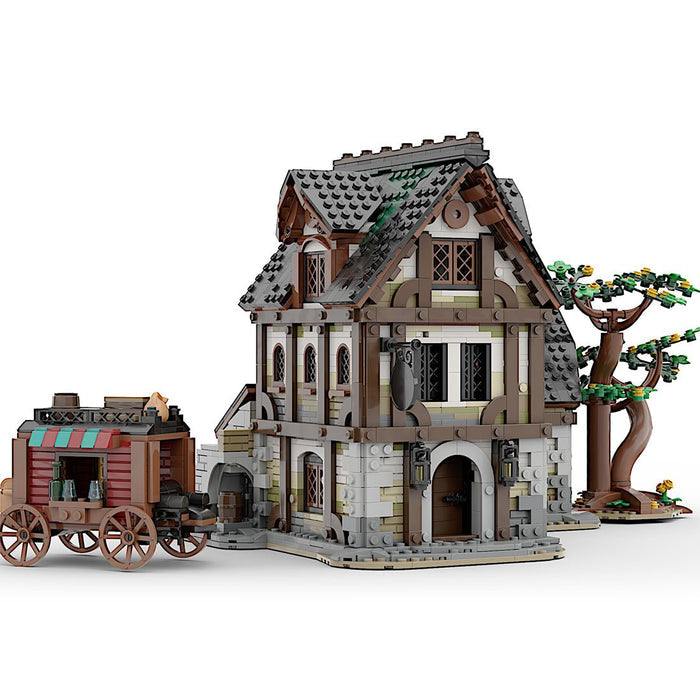 MOC - 177601 Medieval Tavern Assembly Toys Building Blocks - LesDiy - building blocks -
