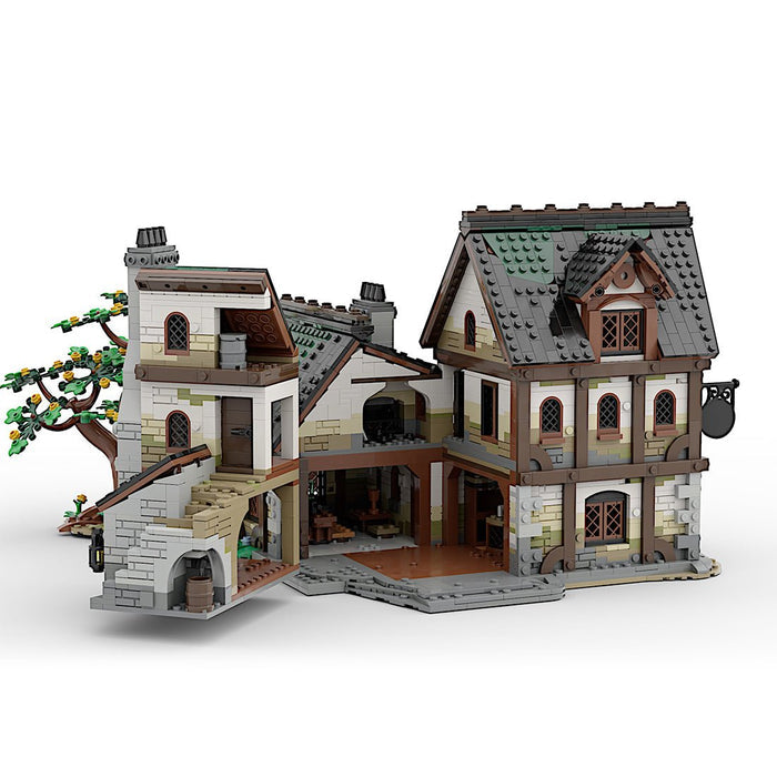 MOC - 177601 Medieval Tavern Assembly Toys Building Blocks - LesDiy - building blocks -