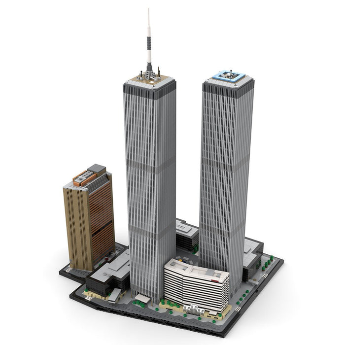 MOC - 177998 World Trade Center Complex 1:800 Scale Building Blocks - LesDiy - Building Blocks -