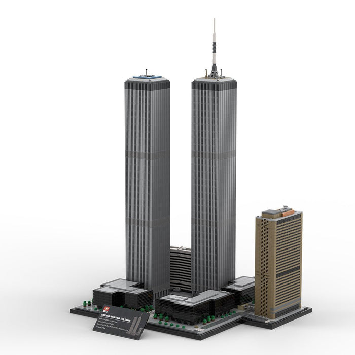 MOC - 177998 World Trade Center Complex 1:800 Scale Building Blocks - LesDiy - Building Blocks -