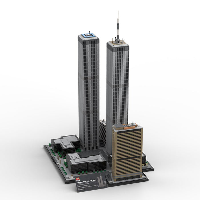 MOC - 177998 World Trade Center Complex 1:800 Scale Building Blocks - LesDiy - Building Blocks -