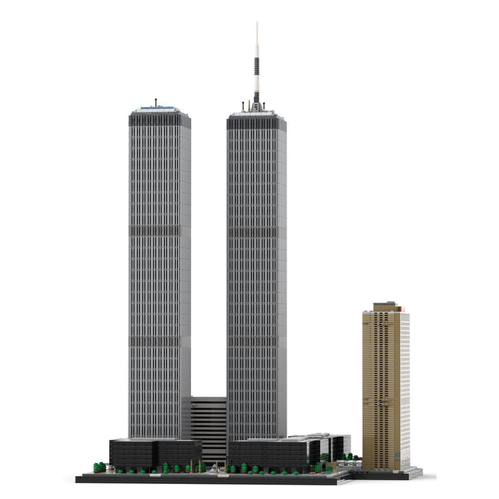 MOC - 177998 World Trade Center Complex 1:800 Scale Building Blocks - LesDiy - Building Blocks -