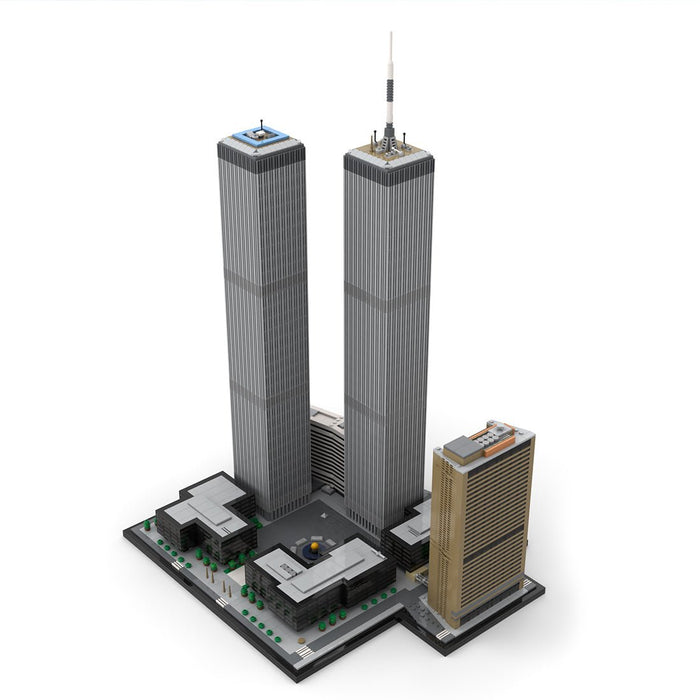 MOC - 177998 World Trade Center Complex 1:800 Scale Building Blocks - LesDiy - Building Blocks -