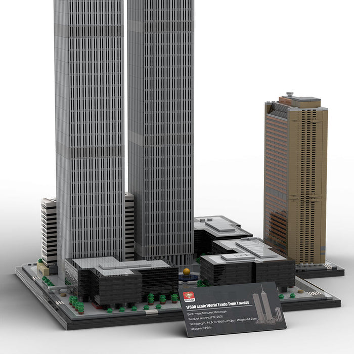 MOC - 177998 World Trade Center Complex 1:800 Scale Building Blocks - LesDiy - Building Blocks -
