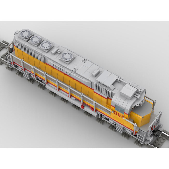 MOC - 180032 Diesel Engine EMD GP40 of Union Pacific Railroad Building Blocks - LesDiy - Locomotive -