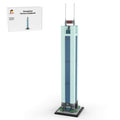 MOC - 181665 Guangzhou CITIC Plaza - 1/800 Scale Building Blocks - LesDiy - Building Blocks -