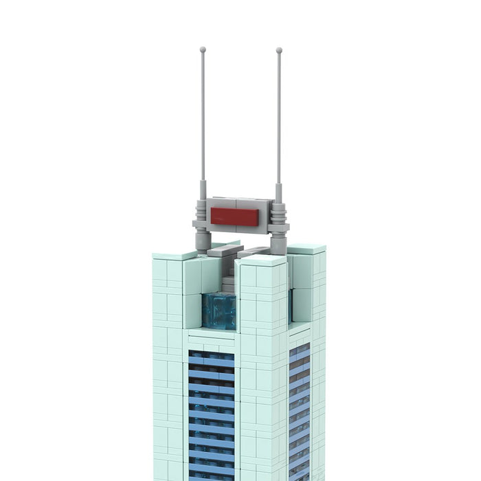 MOC - 181665 Guangzhou CITIC Plaza - 1/800 Scale Building Blocks - LesDiy - Building Blocks -