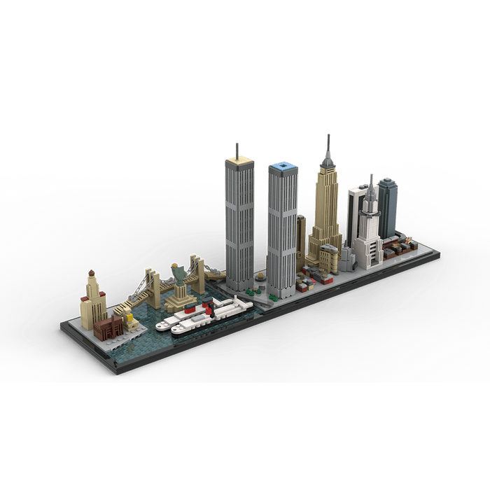 MOC - 181871 1/2000 New York City Skyline 1970's Building Blocks - LesDiy - Building Blocks -