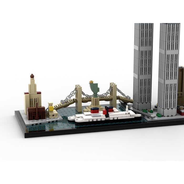 MOC - 181871 1/2000 New York City Skyline 1970's Building Blocks - LesDiy - Building Blocks -
