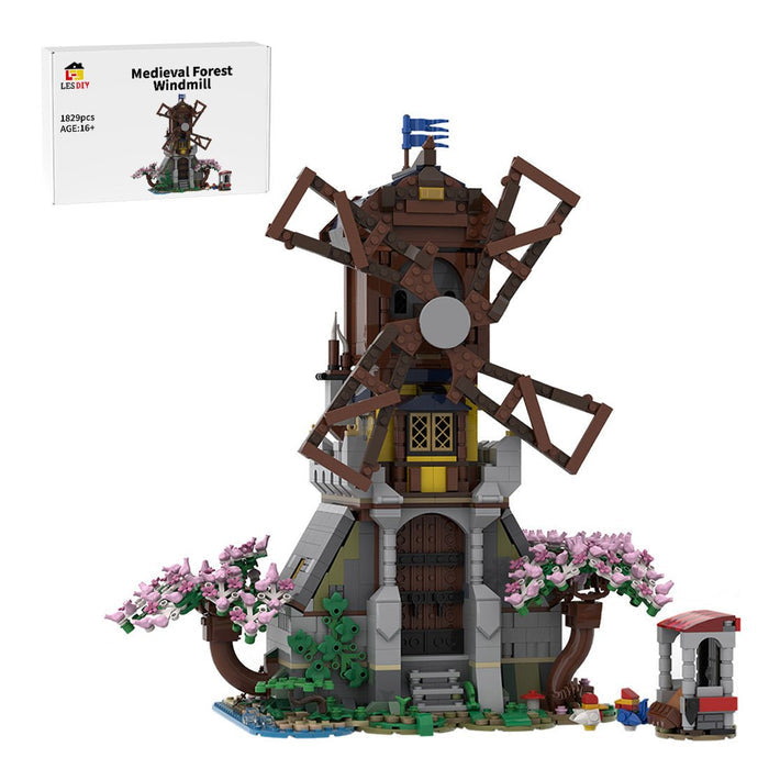MOC - 182124 Forest Windmill Building Blocks - LesDiy -