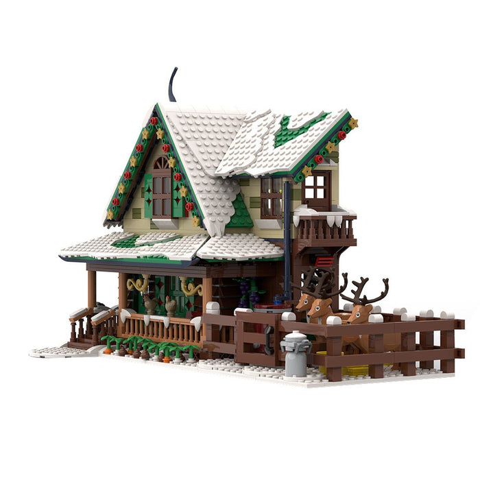 MOC - 183213 Winter Village Reindeer Ranch Building Blocks - LesDiy - Building Blocks -
