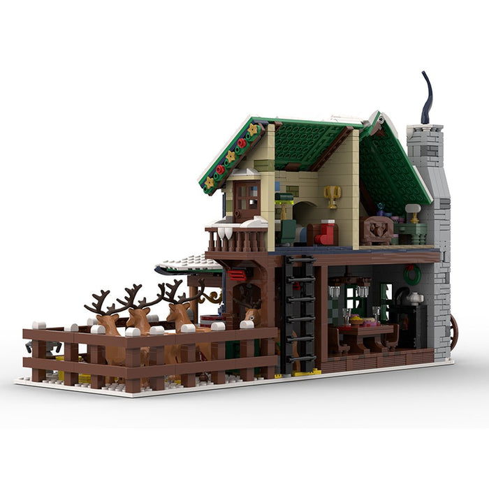MOC - 183213 Winter Village Reindeer Ranch Building Blocks - LesDiy - Building Blocks -