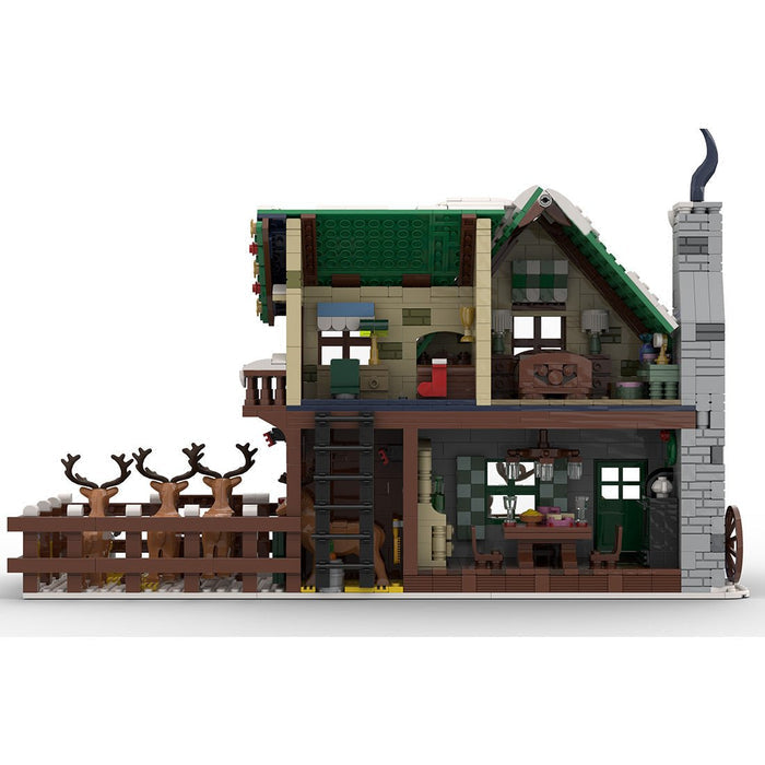 MOC - 183213 Winter Village Reindeer Ranch Building Blocks - LesDiy - Building Blocks -