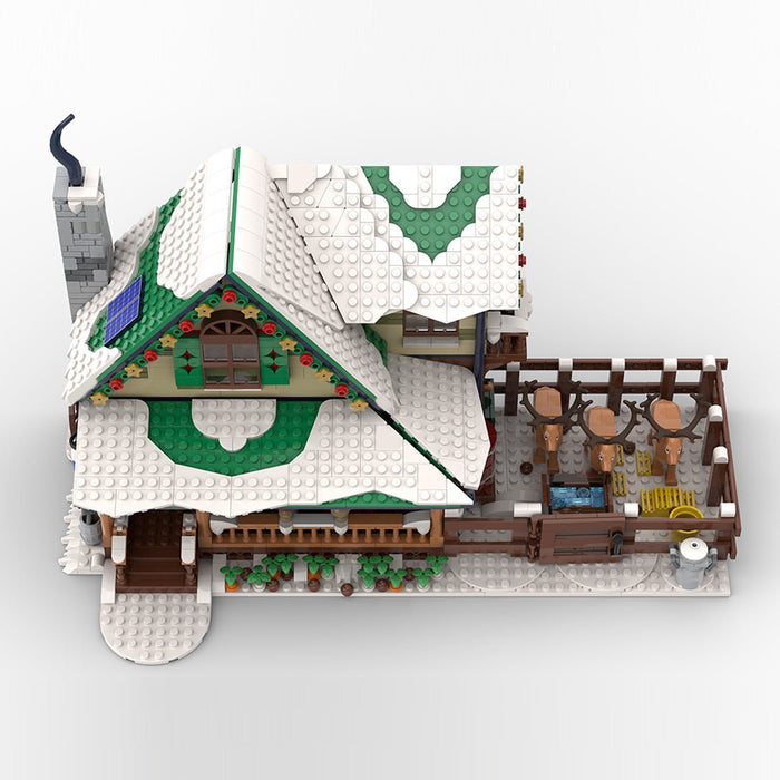 MOC - 183213 Winter Village Reindeer Ranch Building Blocks - LesDiy - Building Blocks -