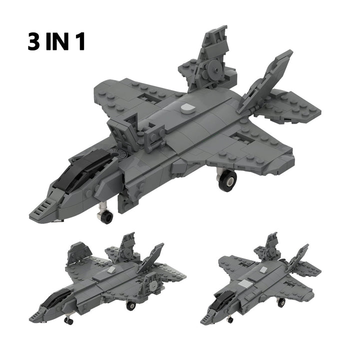 MOC - 184012 F - 35 Lightning II | A - B - C Collection - 1:70 Scale - LesDiy -