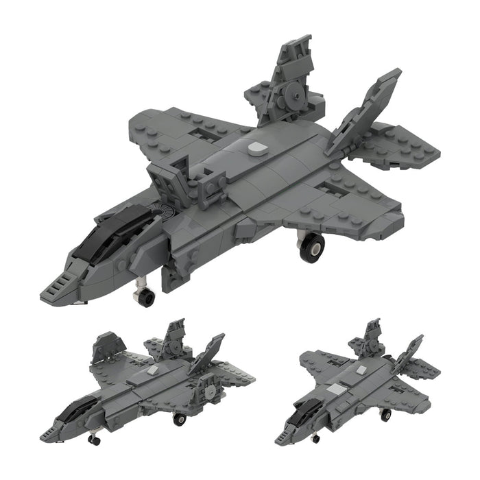 MOC - 184012 F - 35 Lightning II | A - B - C Collection - 1:70 Scale - LesDiy -