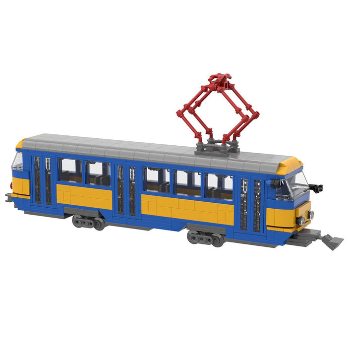 MOC - 184729 Tram LVB Leipzig (Tatra T4D) Building Blocks - LesDiy - Building Blocks -