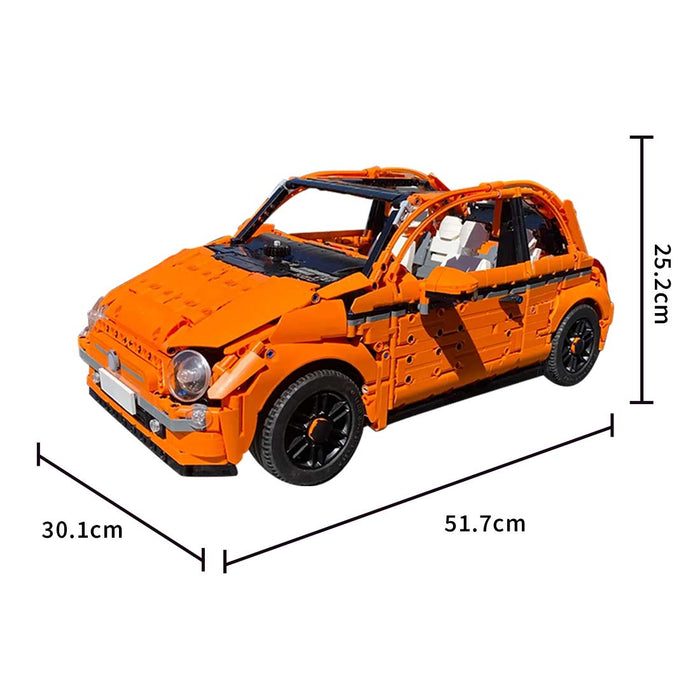 MOC - 185474 Fiat 500c Building Blocks - LesDiy - building blocks -