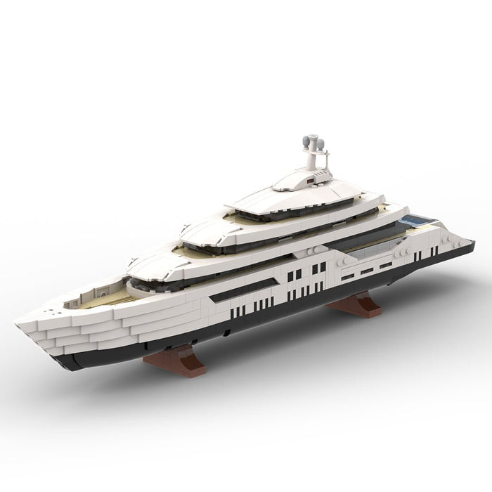 MOC - 185660 WHITE Luxury Yacht (Mini - Scale) - LesDiy -