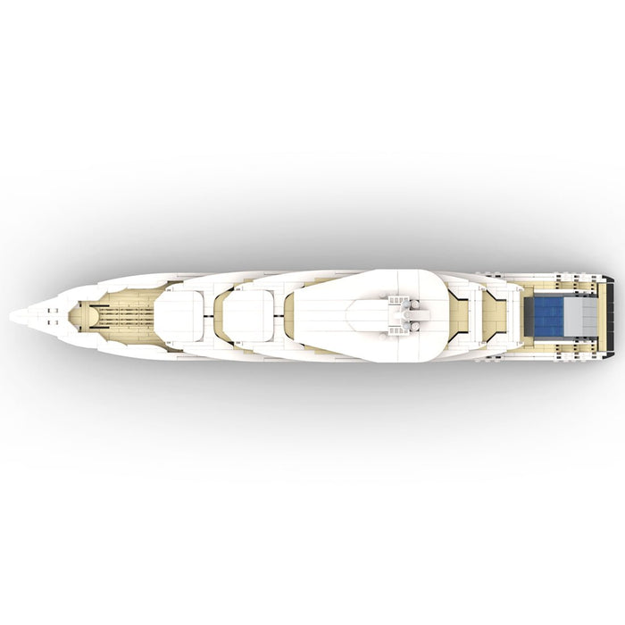 MOC - 185660 WHITE Luxury Yacht (Mini - Scale) - LesDiy -