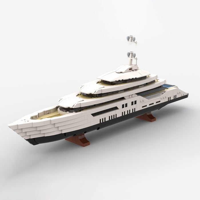 MOC - 185660 WHITE Luxury Yacht (Mini - Scale) - LesDiy -