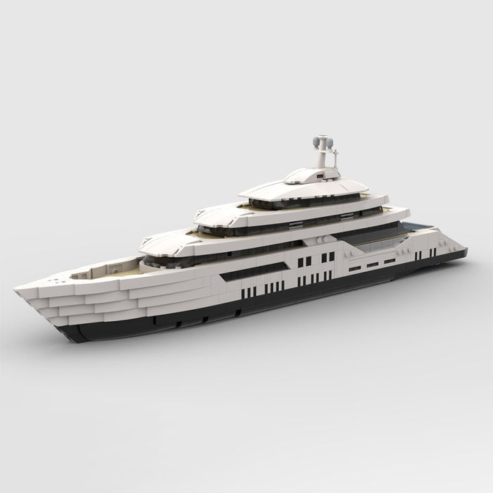MOC - 185660 WHITE Luxury Yacht (Mini - Scale) - LesDiy -