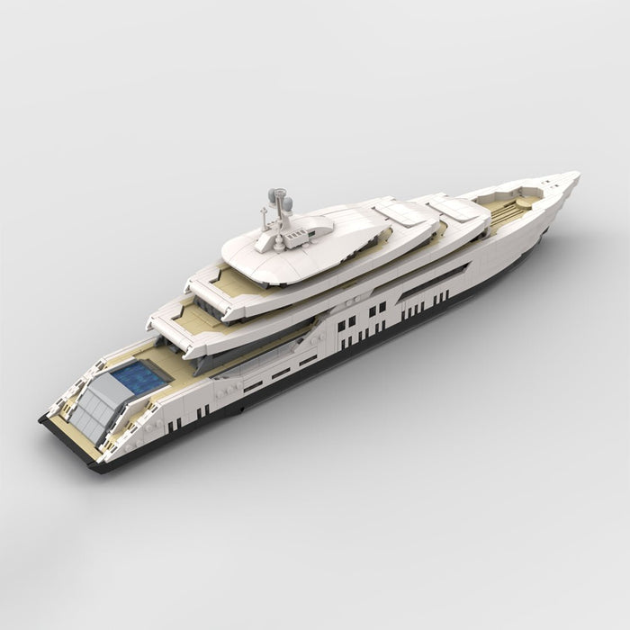 MOC - 185660 WHITE Luxury Yacht (Mini - Scale) - LesDiy -