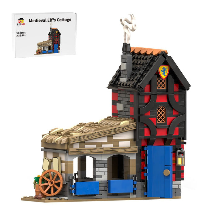 MOC - 186433 Medieval Elf's Cottage Building Blocks - LesDiy - MOC -