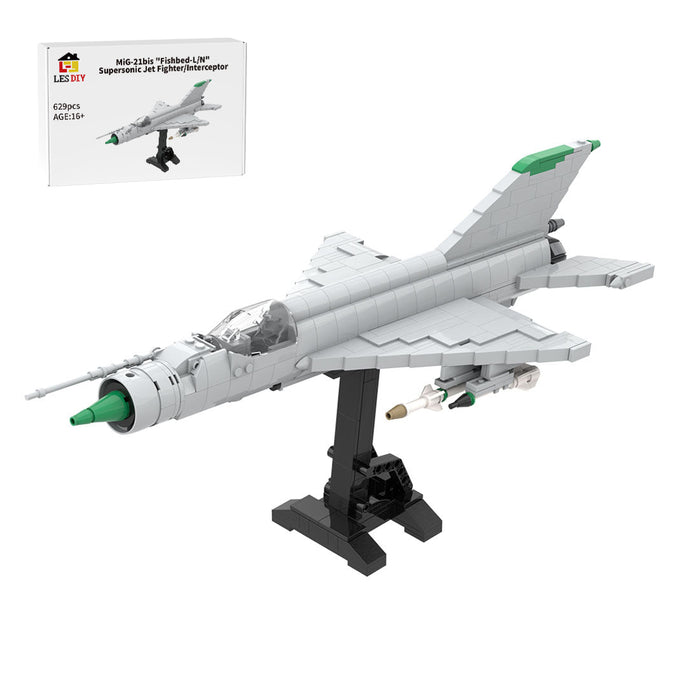 MOC - 187830 MiG - 21bis "Fishbed - L/N" Supersonic Jet Fighter Military - LesDiy -