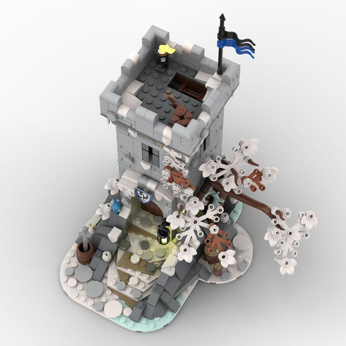MOC - 191292 Winter Themed Watch Tower - LesDiy - building blocks -